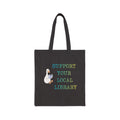 Support Your Local Library Canvas Book Tote Bag - Mutantur Labs LLC