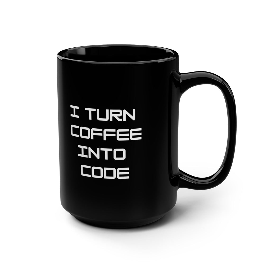 Coding Coffee Mug – Programmer Humor Black Mug, Developer Gift - Mutantur Labs LLC