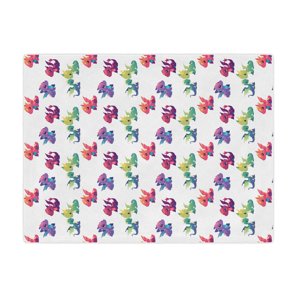 Rainbow Dragon Minky Blanket — Soft Plush Throw for Kids & Nursery - Mutantur Labs LLC