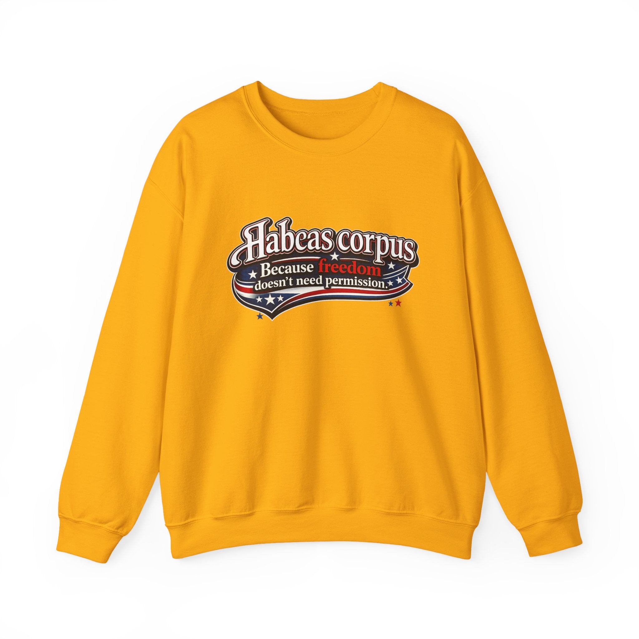 Habeas Corpus Sweatshirt – Because Freedom Doesn’t Need Permission Crewneck - Mutantur Labs LLC