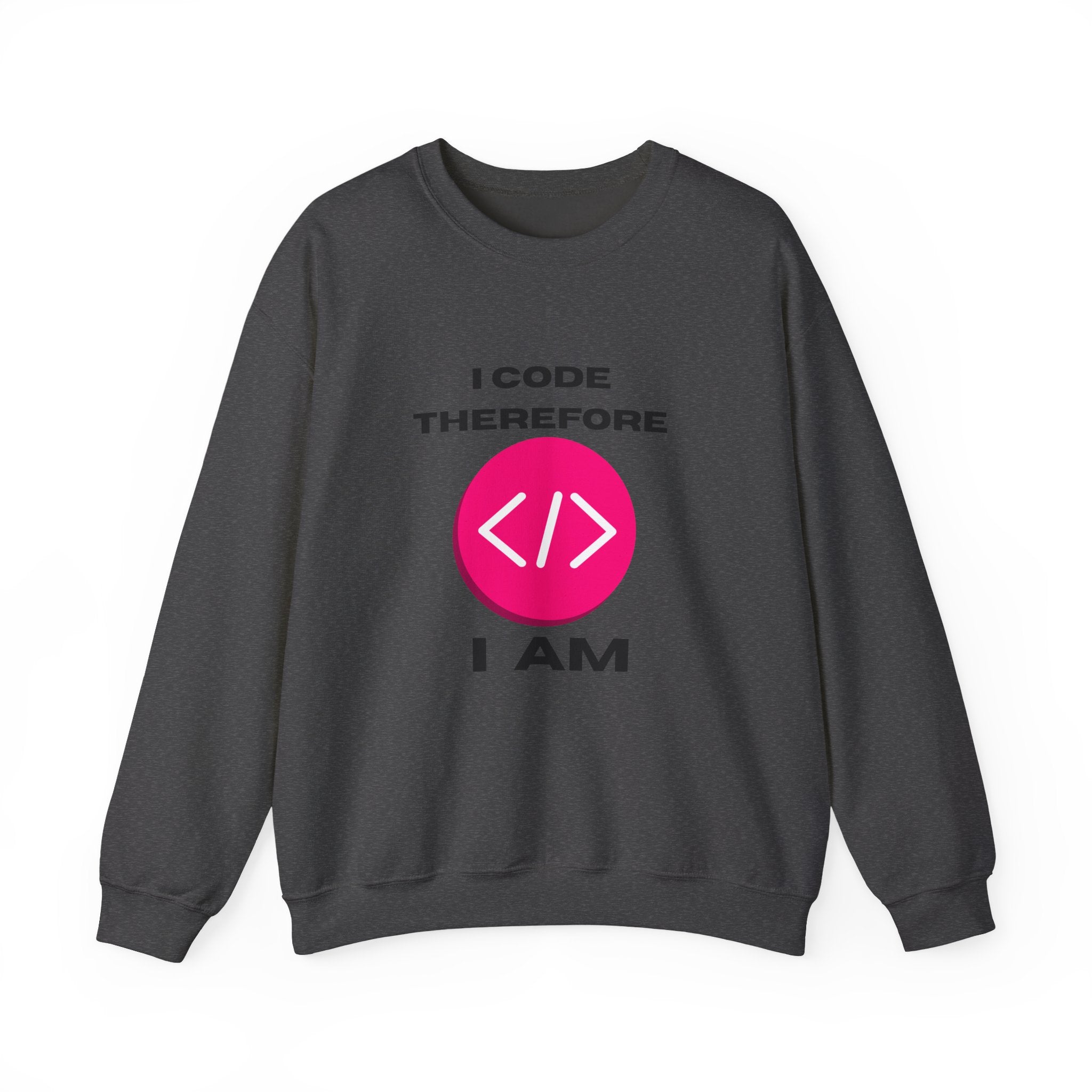 I Code Therefore I Am Sweatshirt | Funny Coding Crewneck - Mutantur Labs LLC
