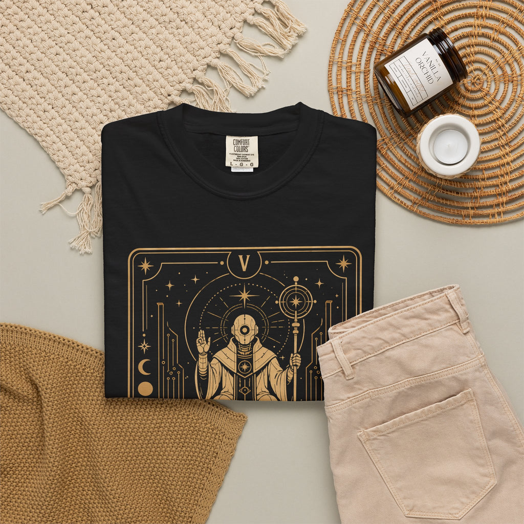 The Hierophant Tarot T-Shirt — Future Arcana Comfort Colors Graphic Tee
