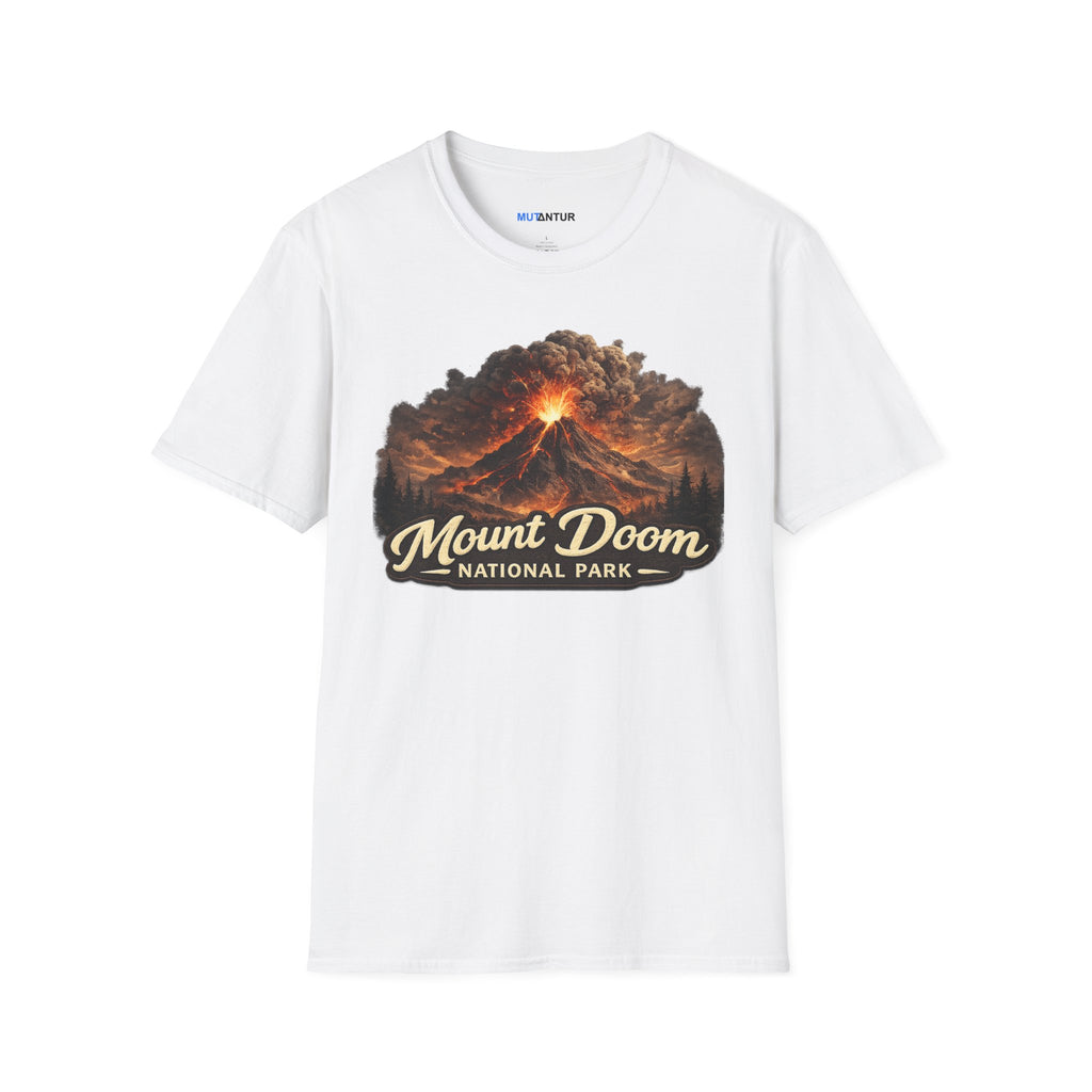 Mount Doom National Park T-Shirt — Volcanic Eruption Graphic Tee