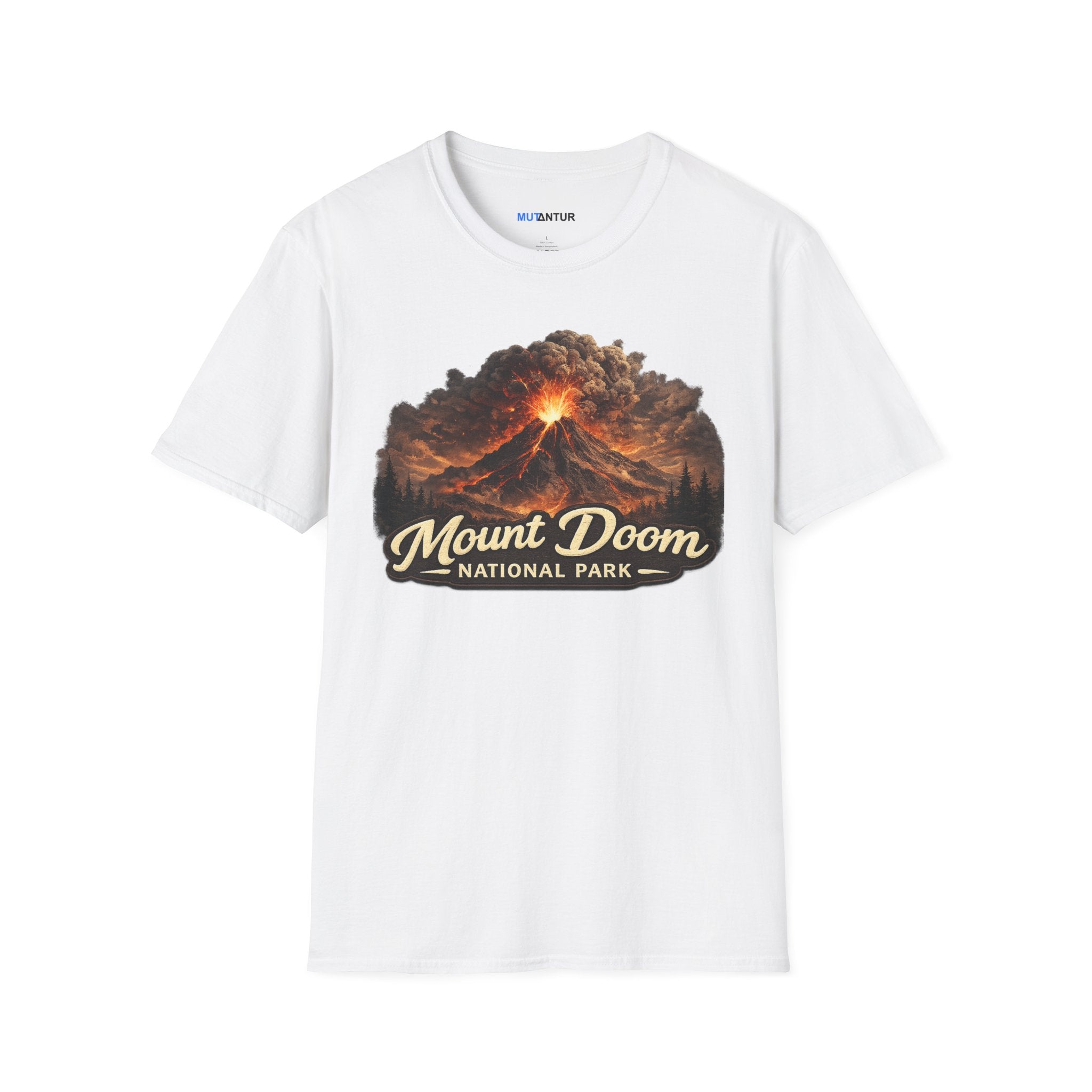 Mount Doom National Park T-Shirt — Volcanic Eruption Graphic Tee