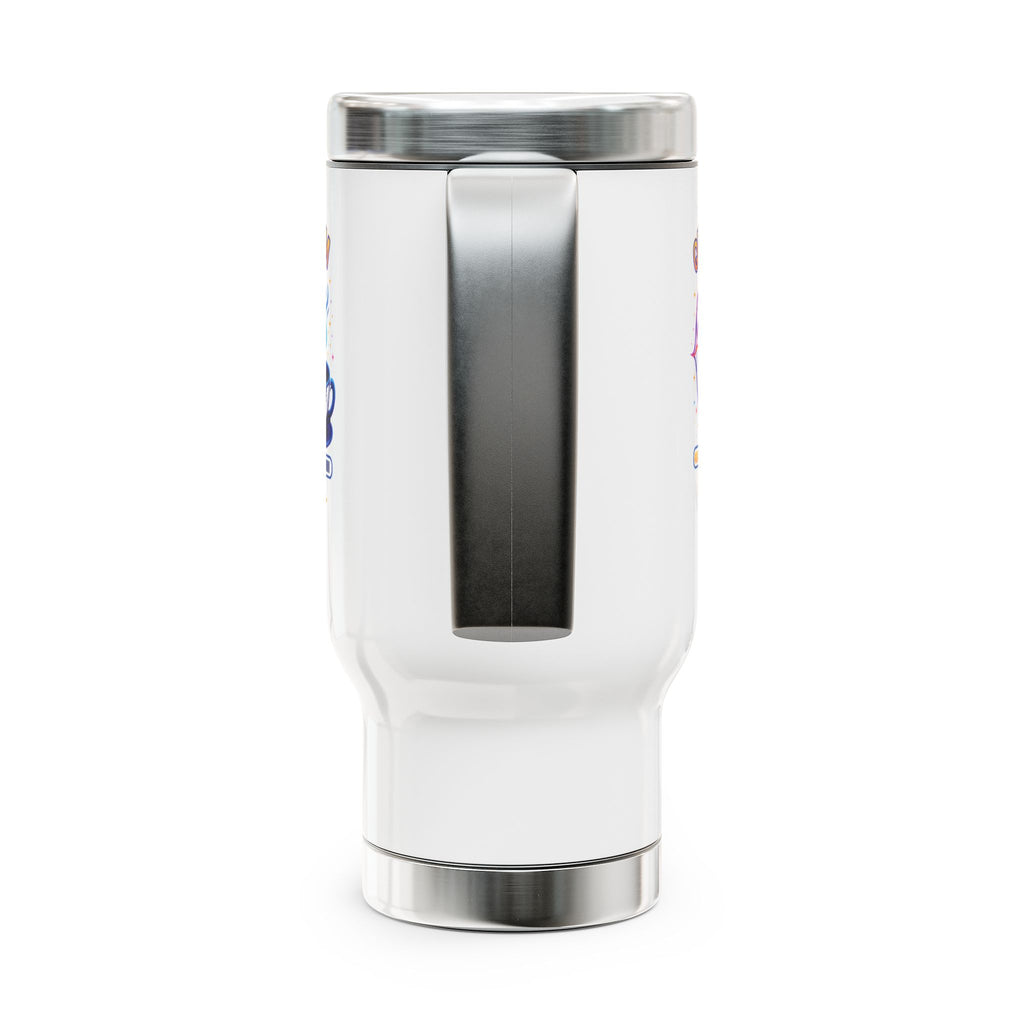 Quantum Latte Loading Travel Mug — 14oz Stainless Steel Coffee Tumbler - Mutantur Labs LLC