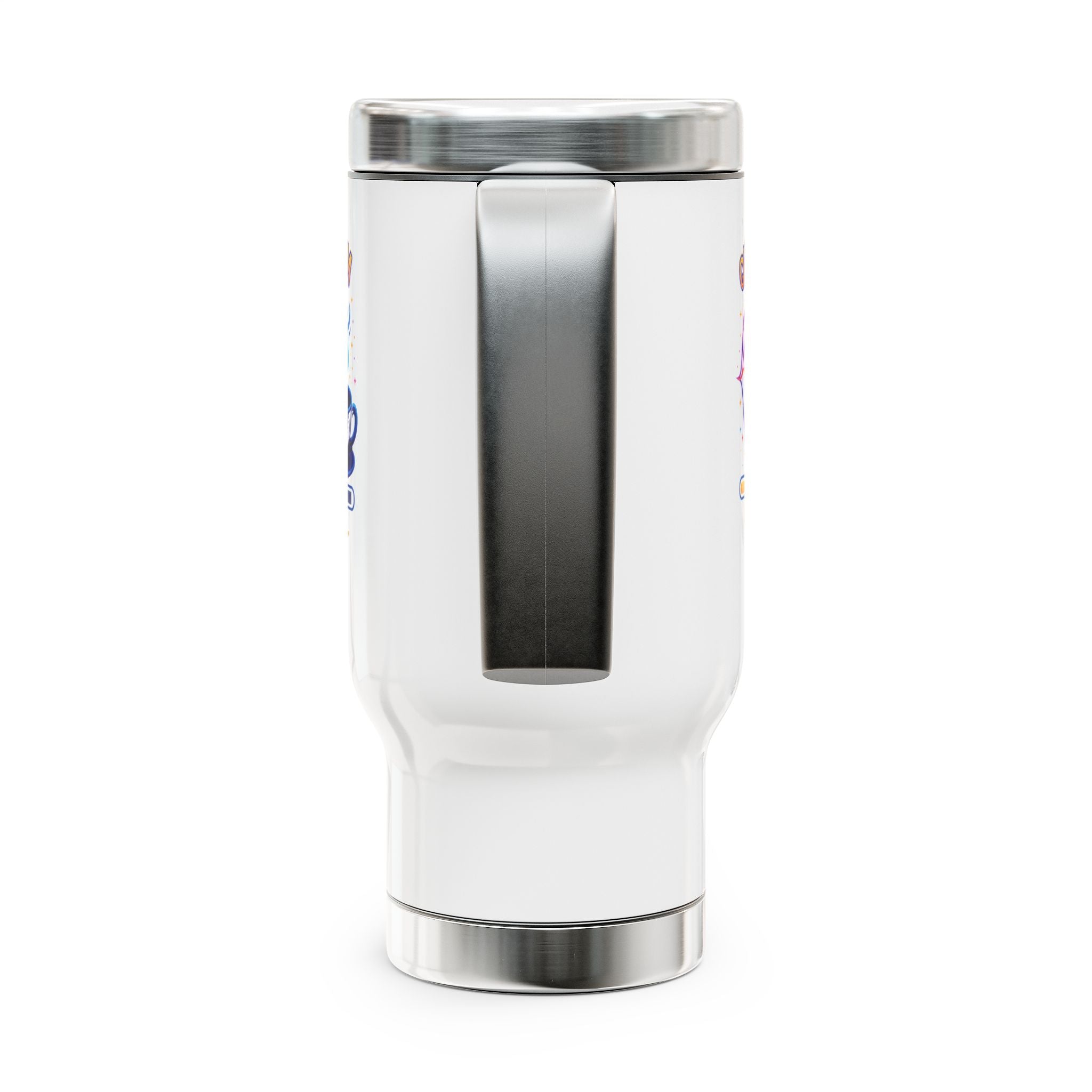 Quantum Latte Loading Travel Mug — 14oz Stainless Steel Coffee Tumbler - Mutantur Labs LLC