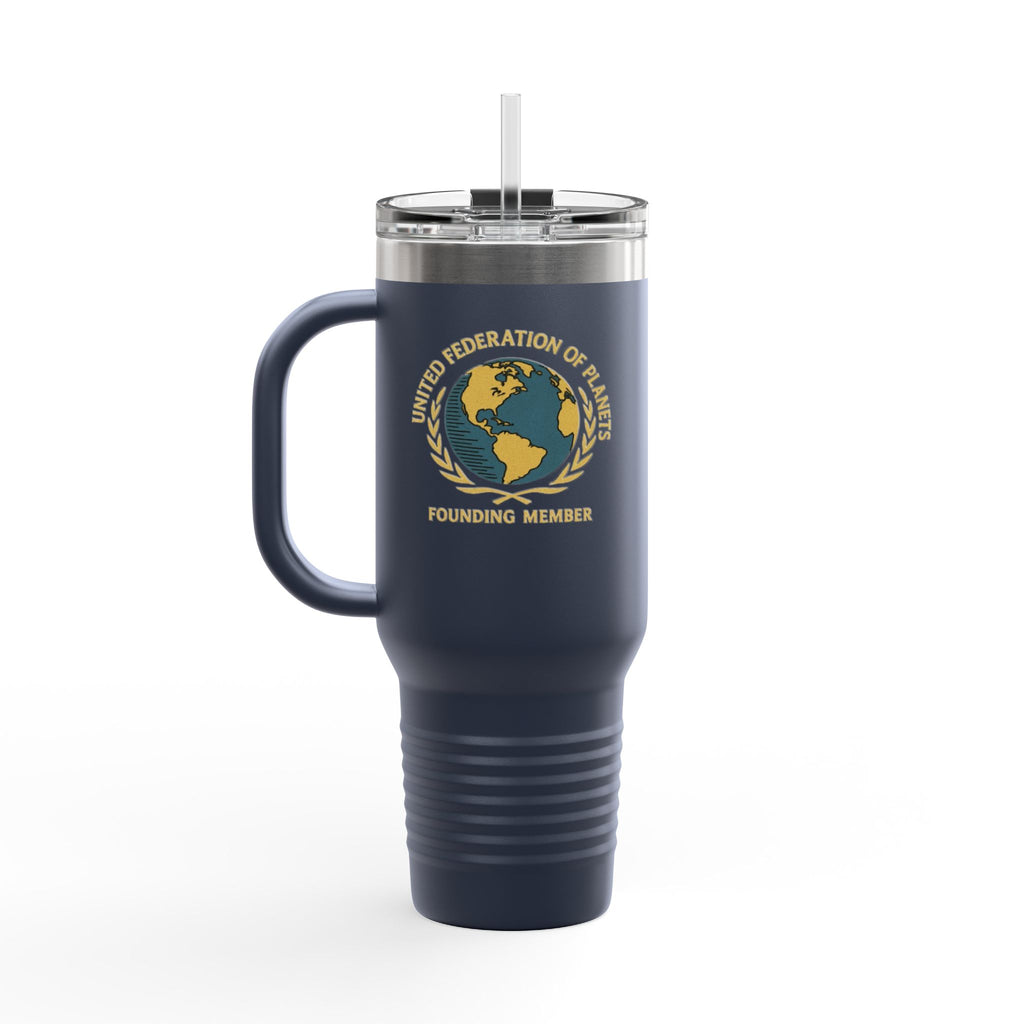 40oz Insulated Travel Mug — 'United Federation of Planets' Founding Member Travel Tumbler