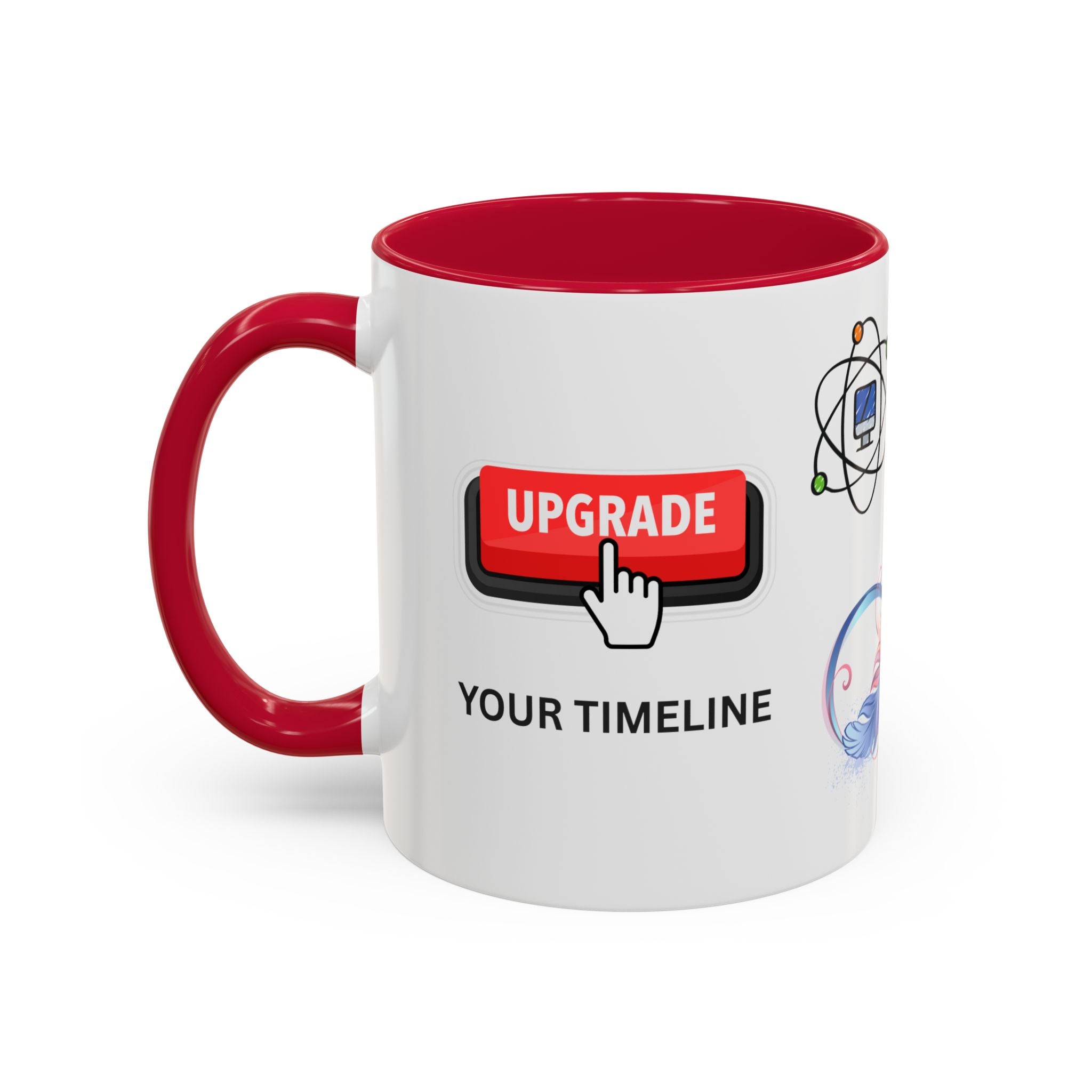 Upgrade Your Timeline Mug — This Timeline Is Temporary Funny Ceramic Coffee Cup - Mutantur Labs LLC