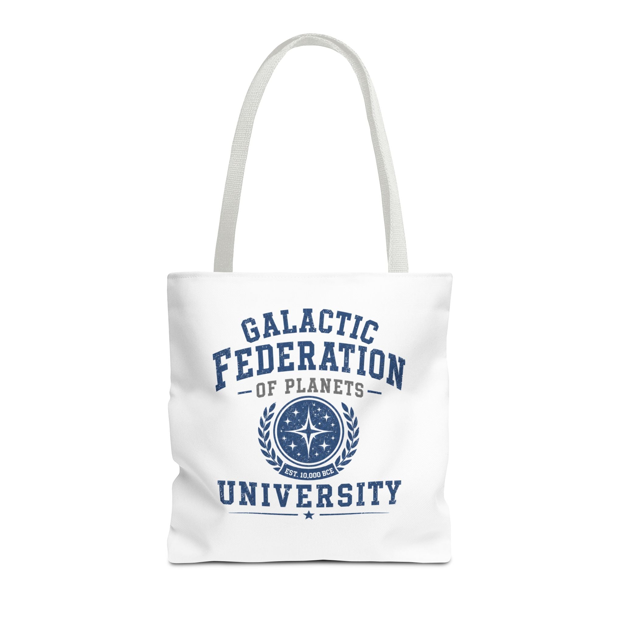 Galactic Federation University Tote Bag — Sci‑Fi College Logo Tote - Mutantur Labs LLC