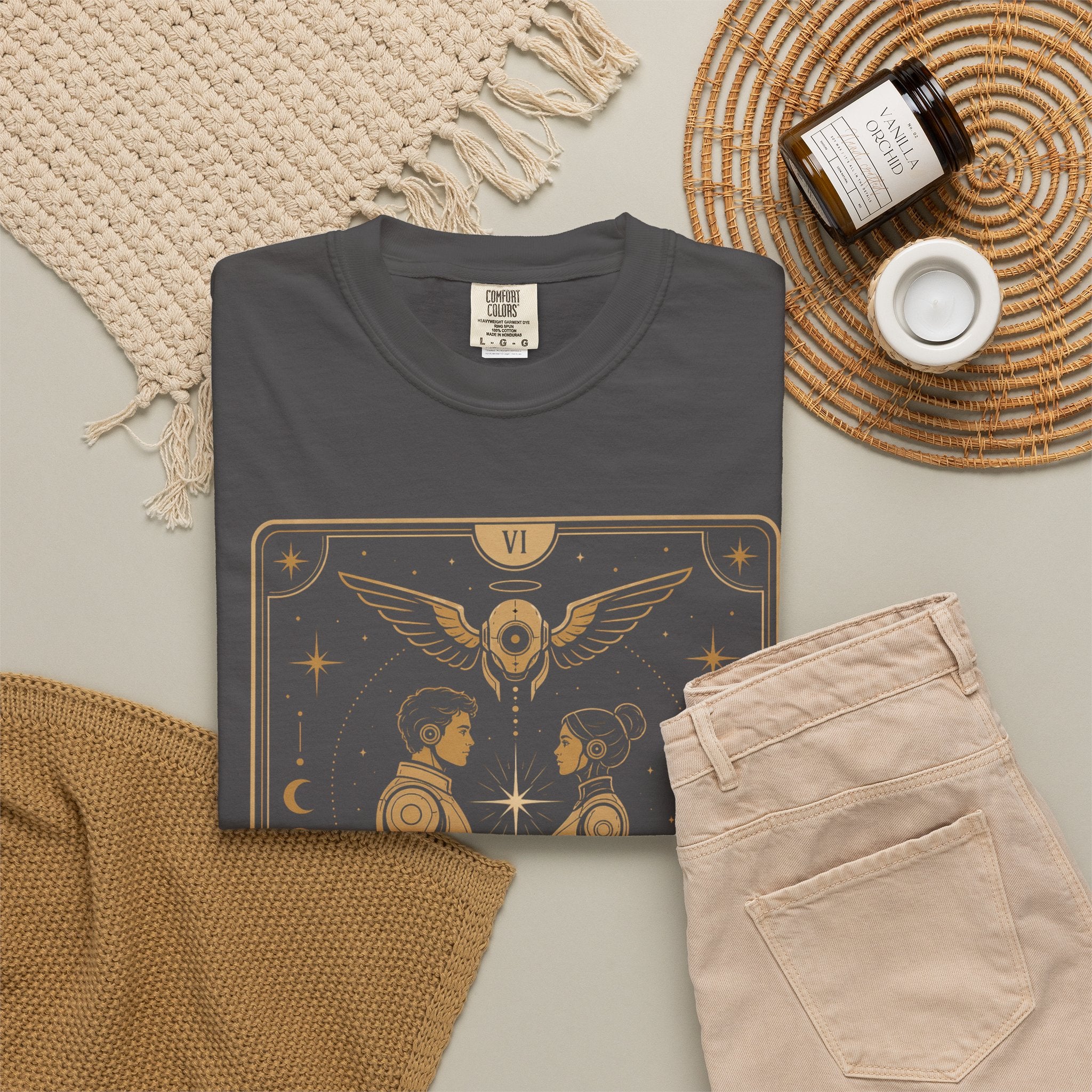 The Lovers Tarot T-Shirt — Future Arcana Comfort Colors Graphic Tee