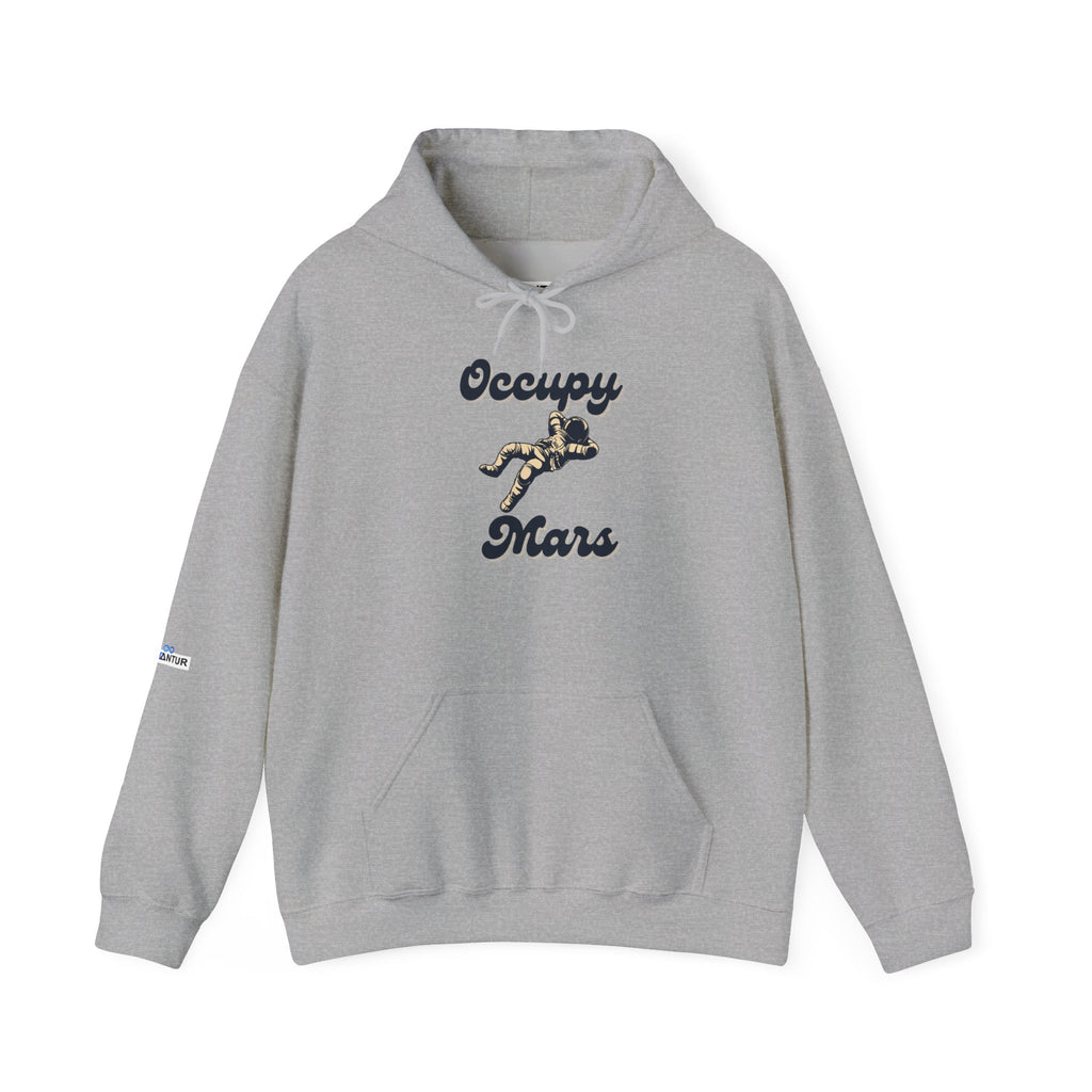 Occupy Mars Casual Statement Hoodie -, Unisex Sweatshirt - Mutantur Labs LLC