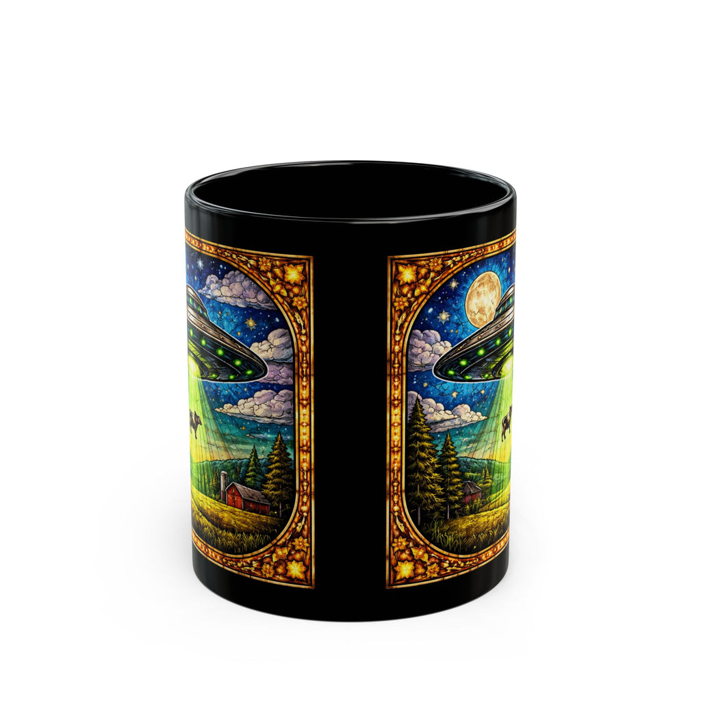 UFO Cow Abduction Mug | Funny Alien Cow Coffee Cup - Mutantur Labs LLC