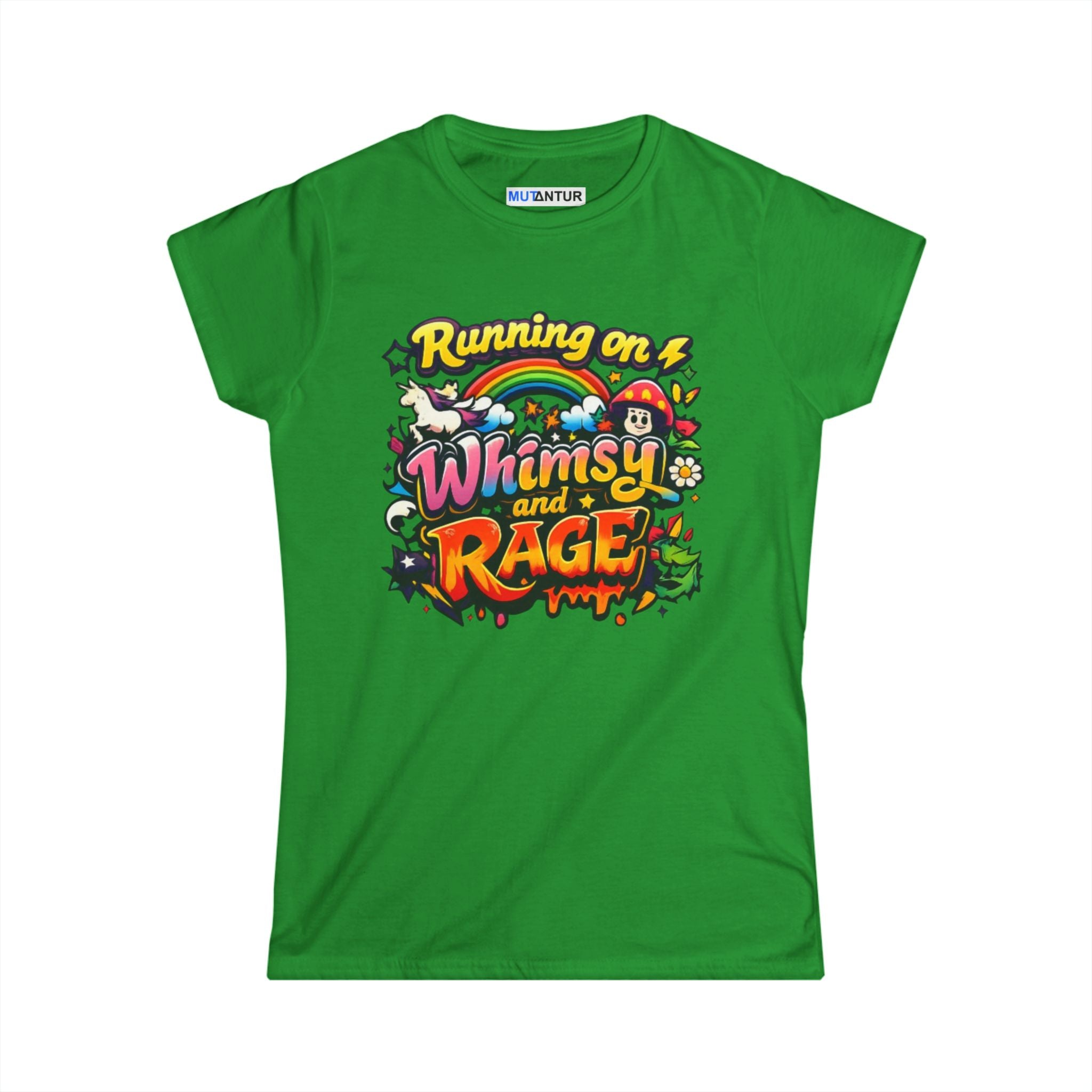 Running on Whimsy and Rage Tee - Mutantur Labs LLC