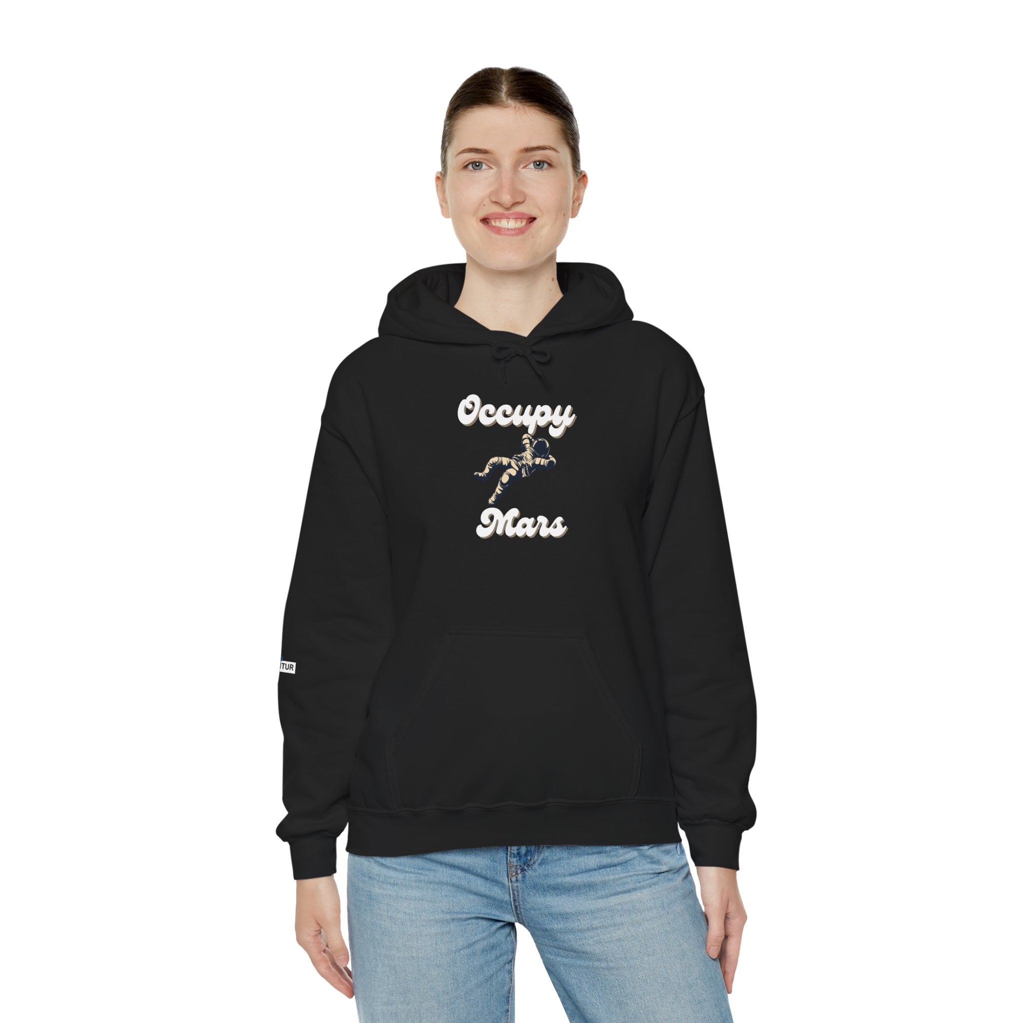 Occupy Mars Casual Statement Hoodie -, Unisex Sweatshirt - Mutantur Labs LLC