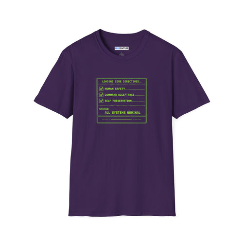 "All Systems Nominal" Retro Console Checklist Tee