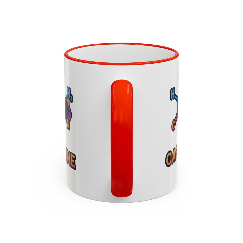 Caffeine Mug | Accent Rim and Handle Coffee Cup - Mutantur Labs LLC