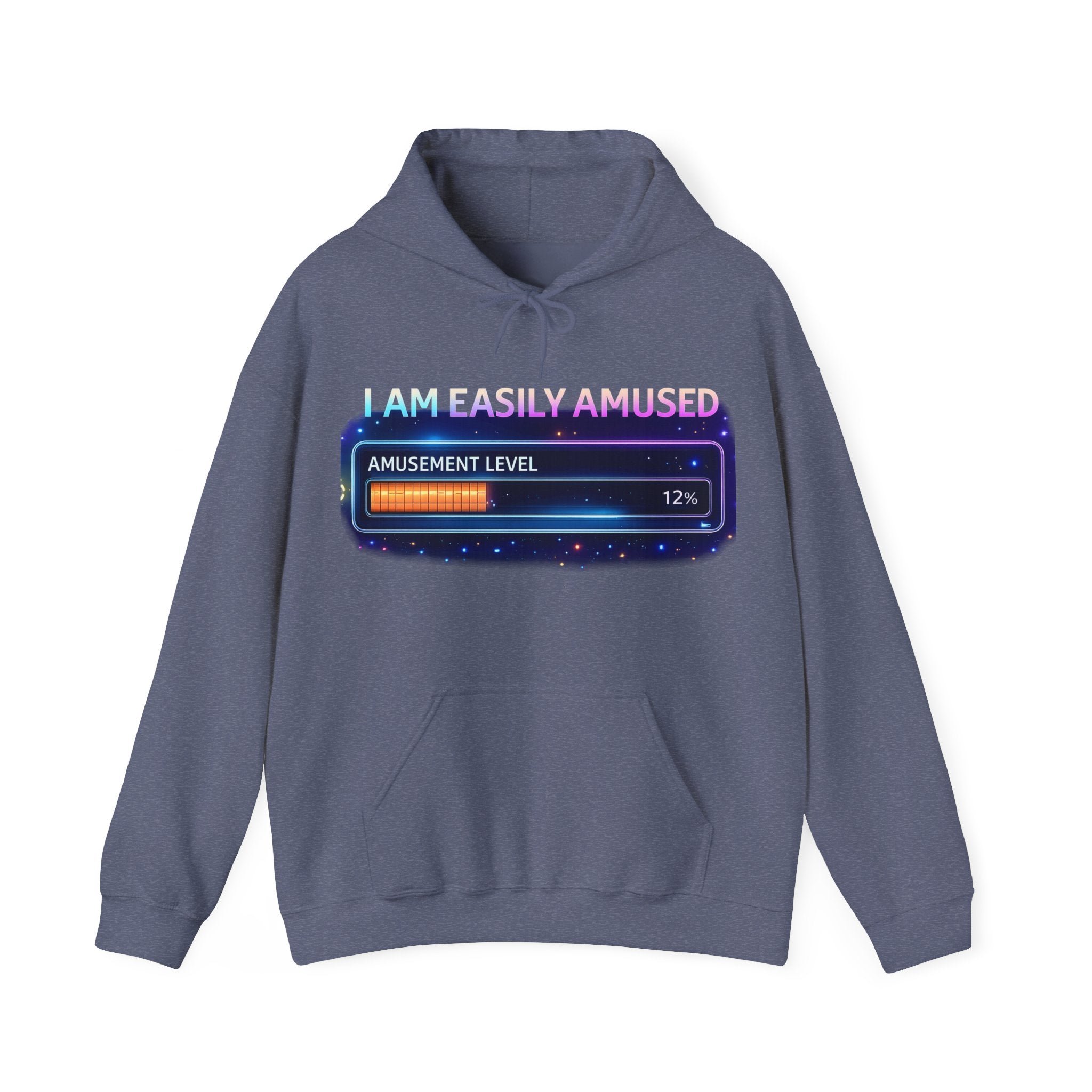 I Am Easily Amused Level Meter Hoodie | Funny Gamer Sweatshirt - Mutantur Labs LLC