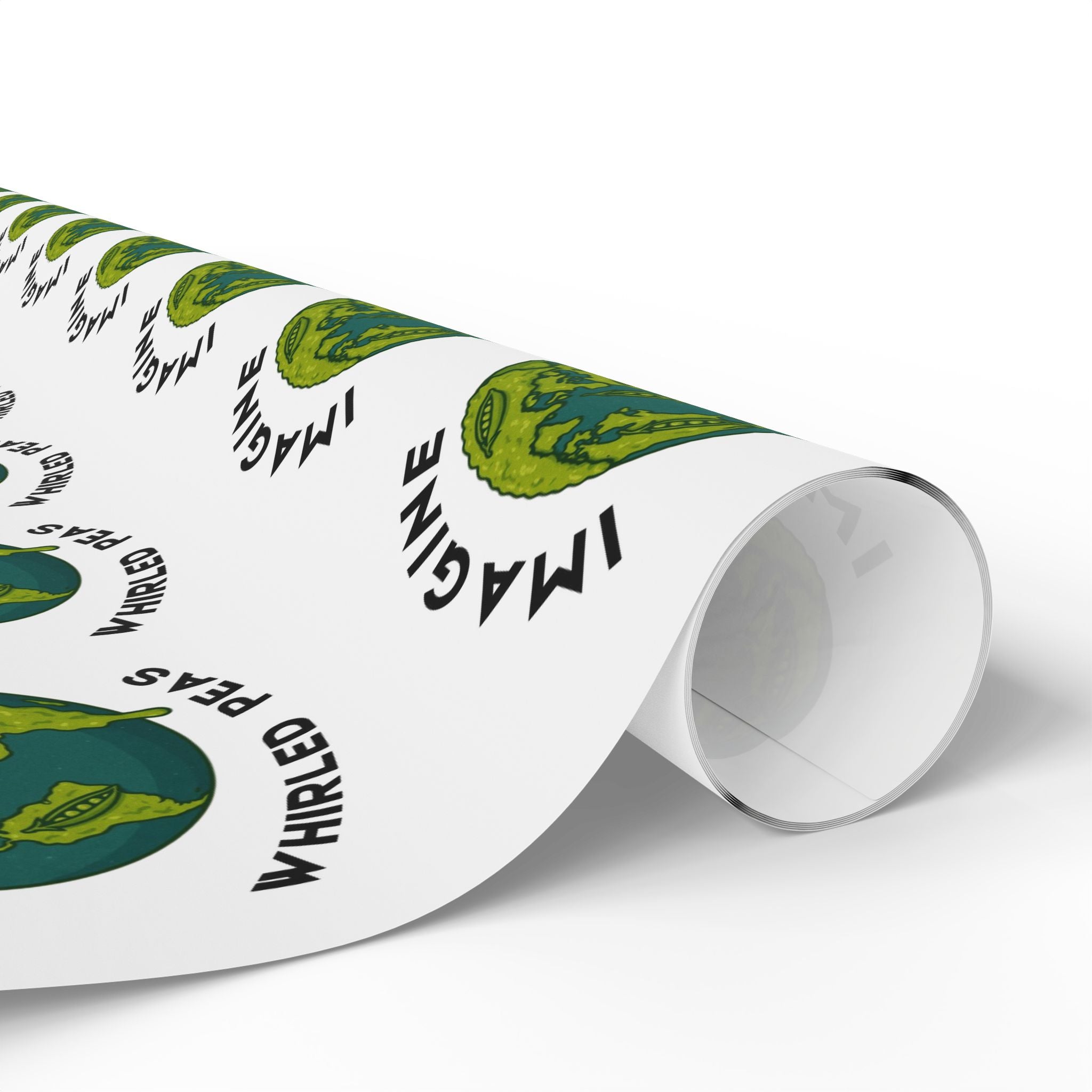 Imagine Whirled Peas Wrapping Paper | Earth Illustration - Mutantur Labs LLC
