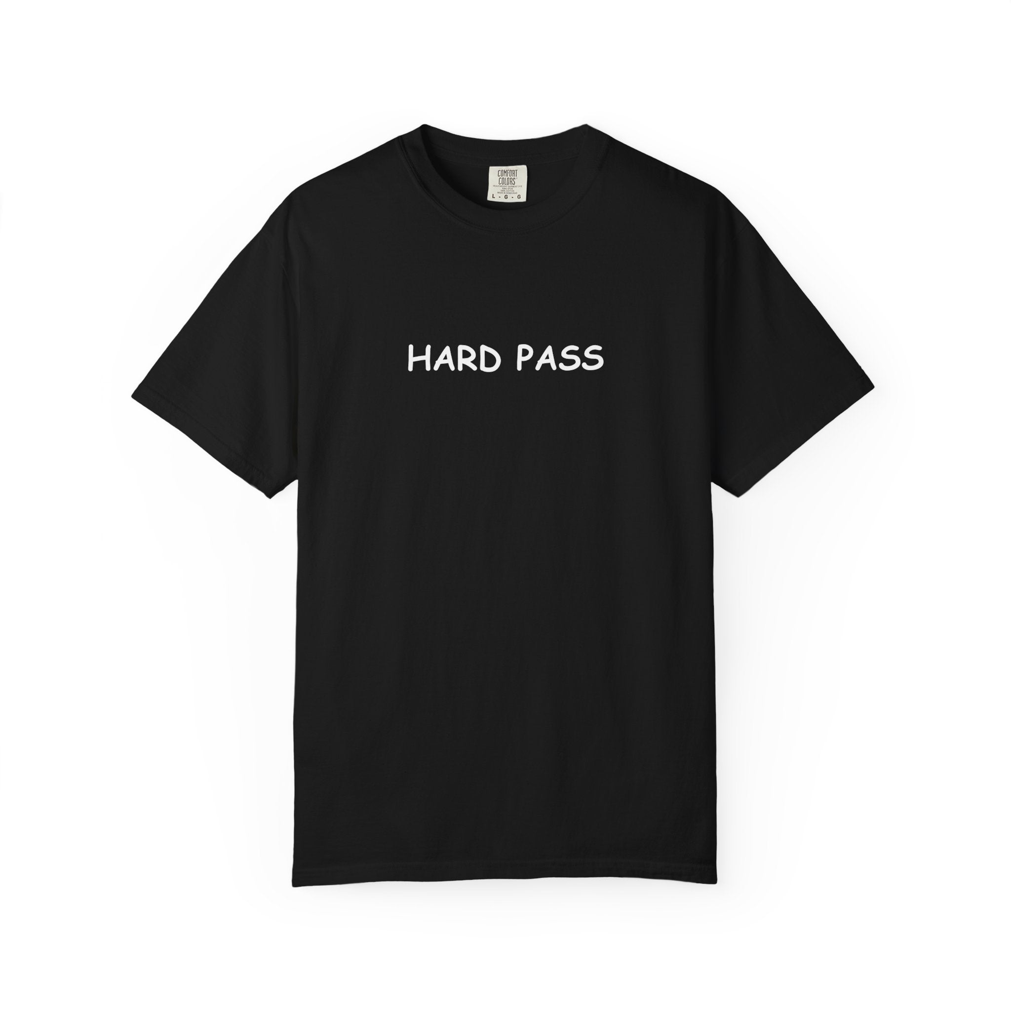 Hard Pass T-Shirt — Minimalist Graphic Comfort Colors tee - Mutantur Labs LLC