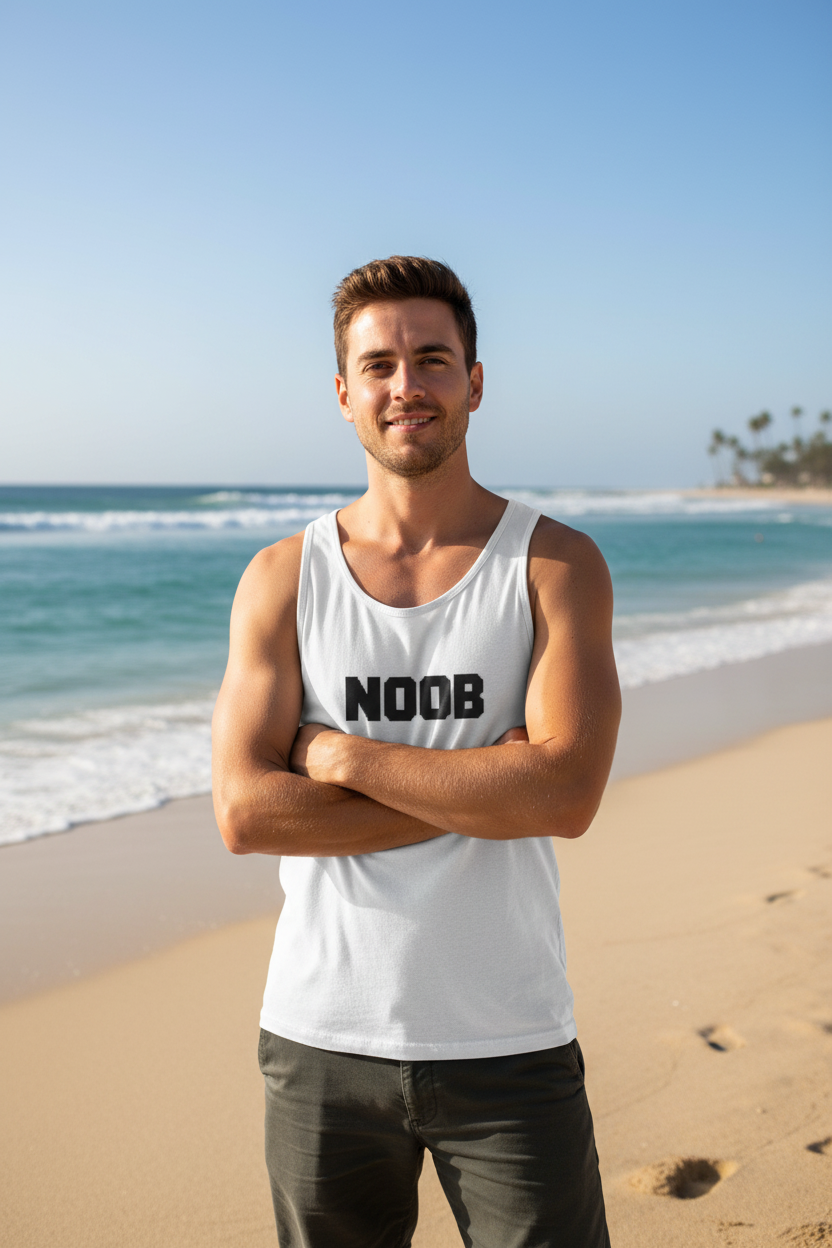 Noob Tank Top — Unisex Jersey Tank Top