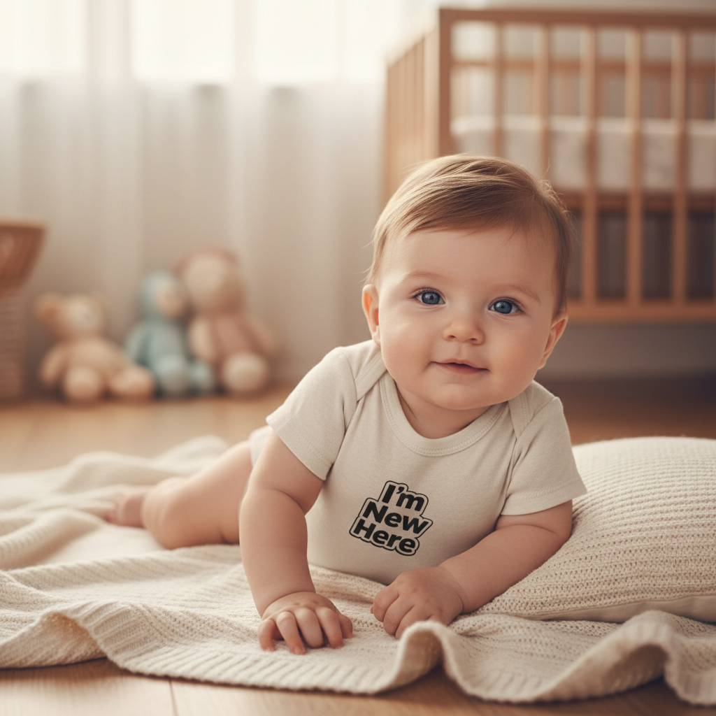 I’m New Here Infant Bodysuit — Funny Newborn Baby Outfit