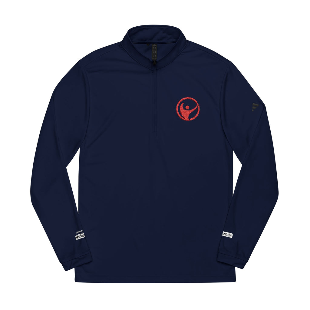 Quarter-Zip Pullover with Red Intrepid Logo | UPF 50+ Lightweight Performance Layer
