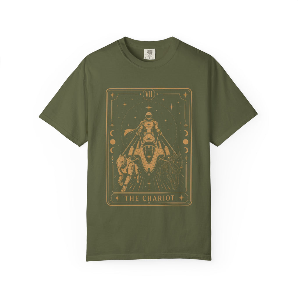 The Chariot Tarot T-Shirt — Future Arcana Mystical Comfort Colors Tee
