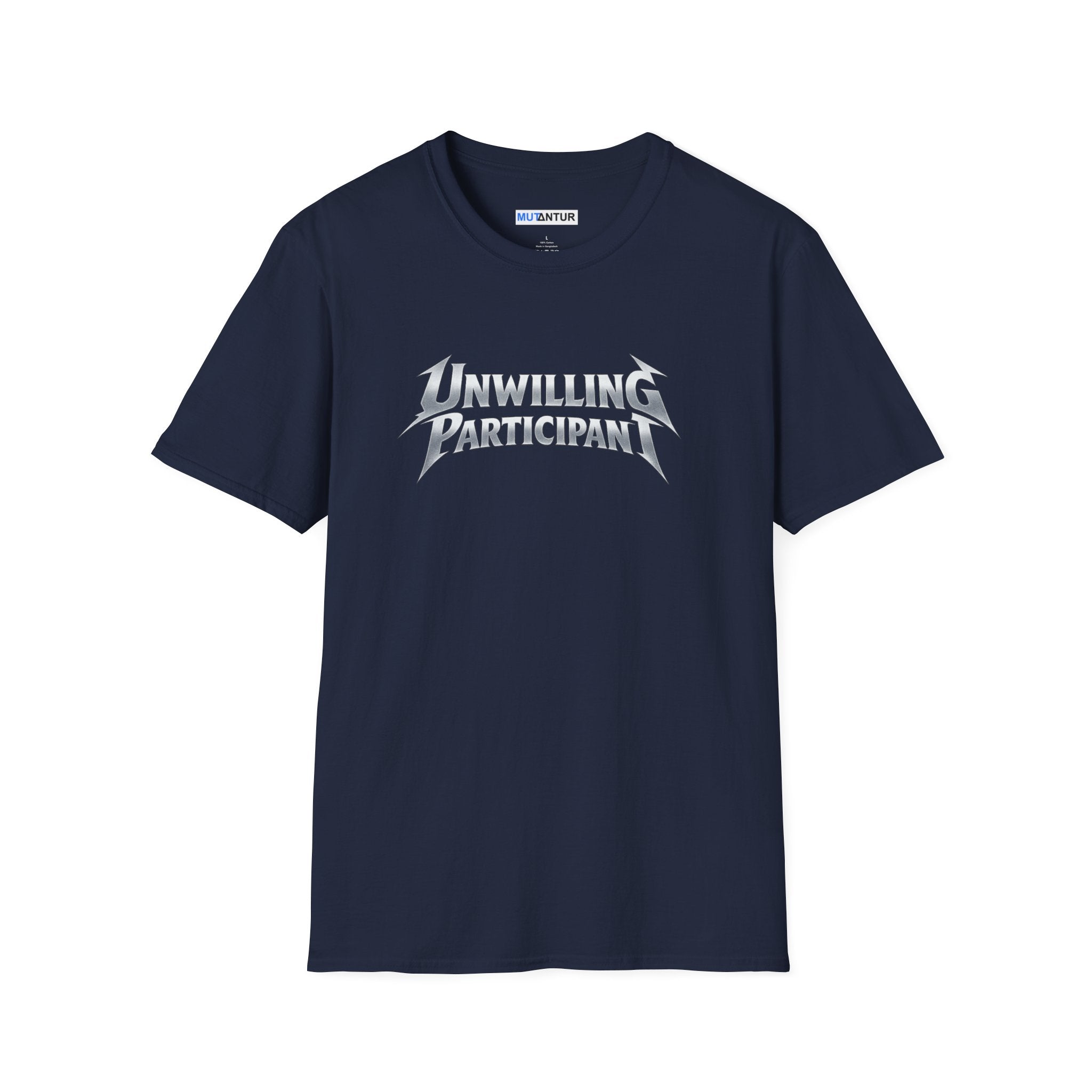 Unwilling Participant T-Shirt — Moody Gothic Lettering Tee - Mutantur Labs LLC