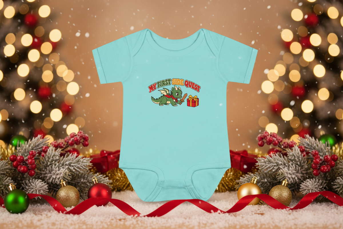 My First Side Quest cute dragon baby onesie product photo