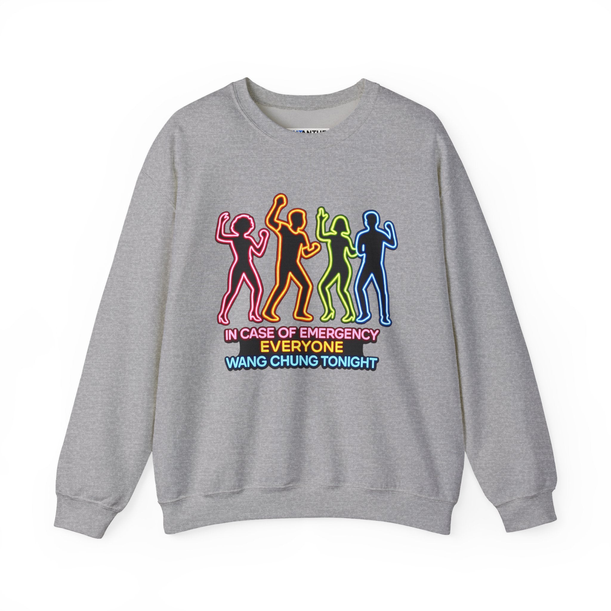 Emergency Everyone Wang Chung Tonight Sweatshirt, Cozy Playful Crewneck - Mutantur Labs LLC