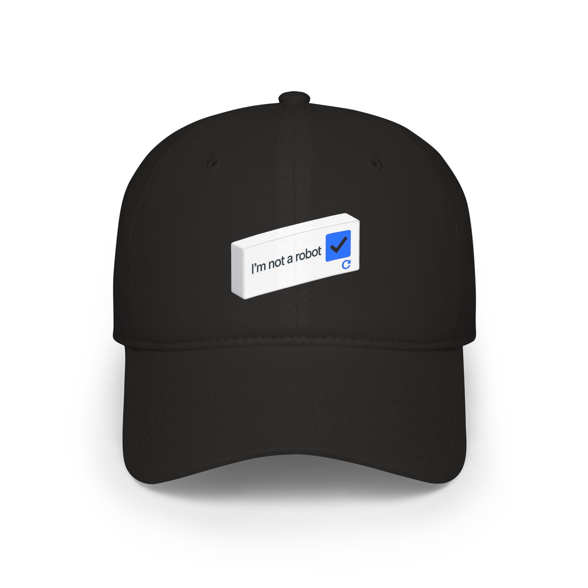 I'm Not a Robot checkbox cap | Low Profile Baseball Cap - Mutantur Labs LLC