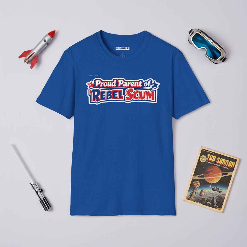 Proud Parent of Rebel Scum Star Wars parody tee, front view