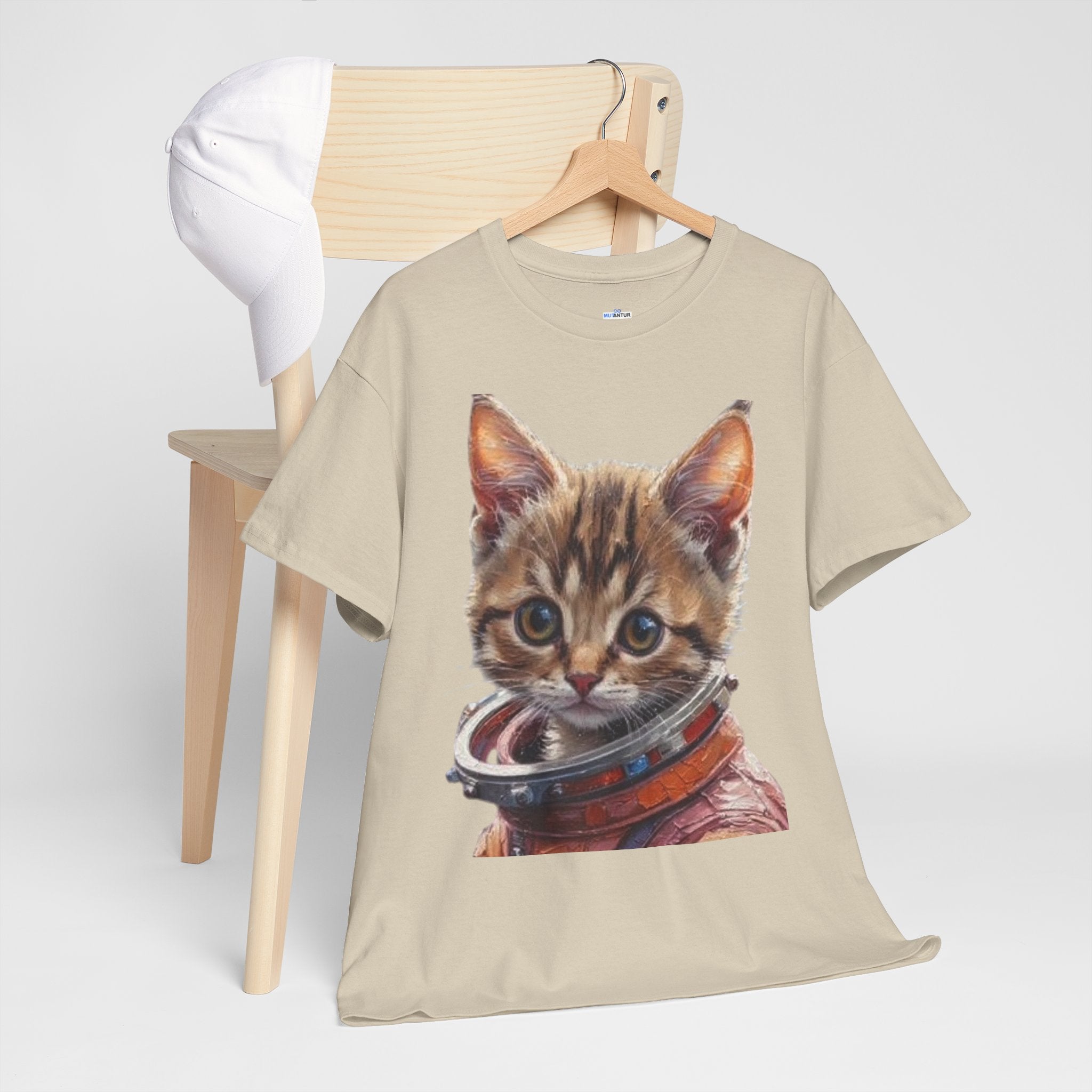 Astronaut Kitty Unisex Heavy Cotton Tee