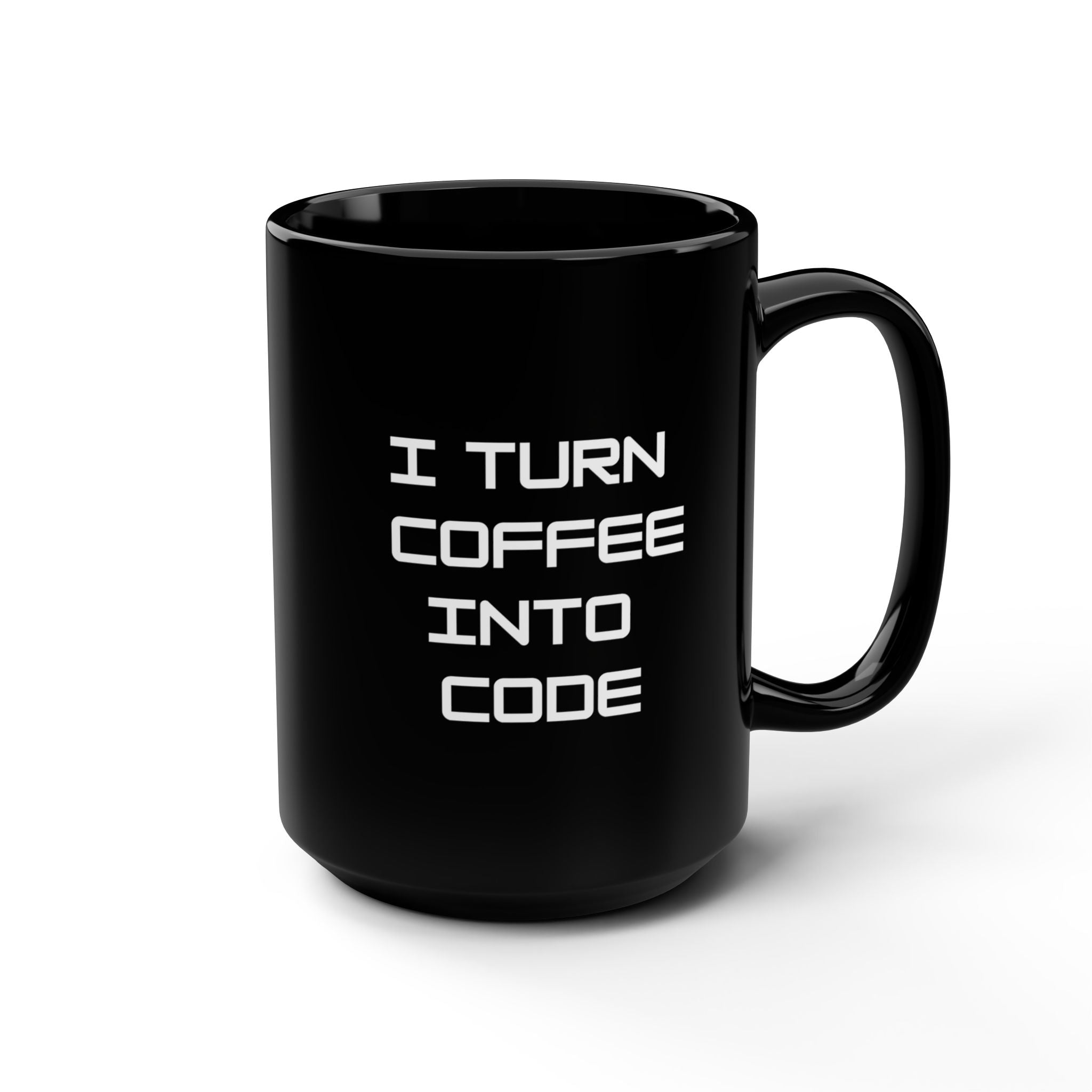 Coding Coffee Mug – Programmer Humor Black Mug, Developer Gift - Mutantur Labs LLC