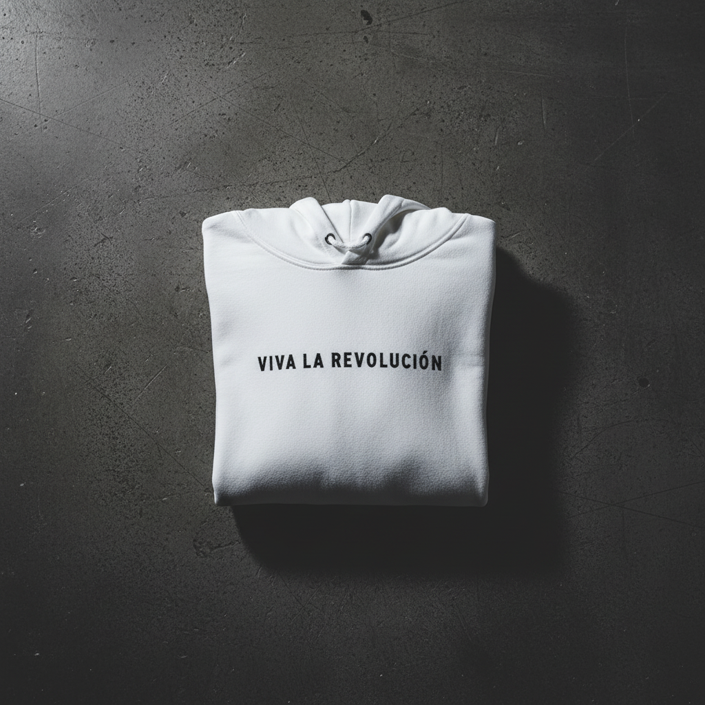 Viva La Revolucion  — Bold Minimalist Statement Hoodie