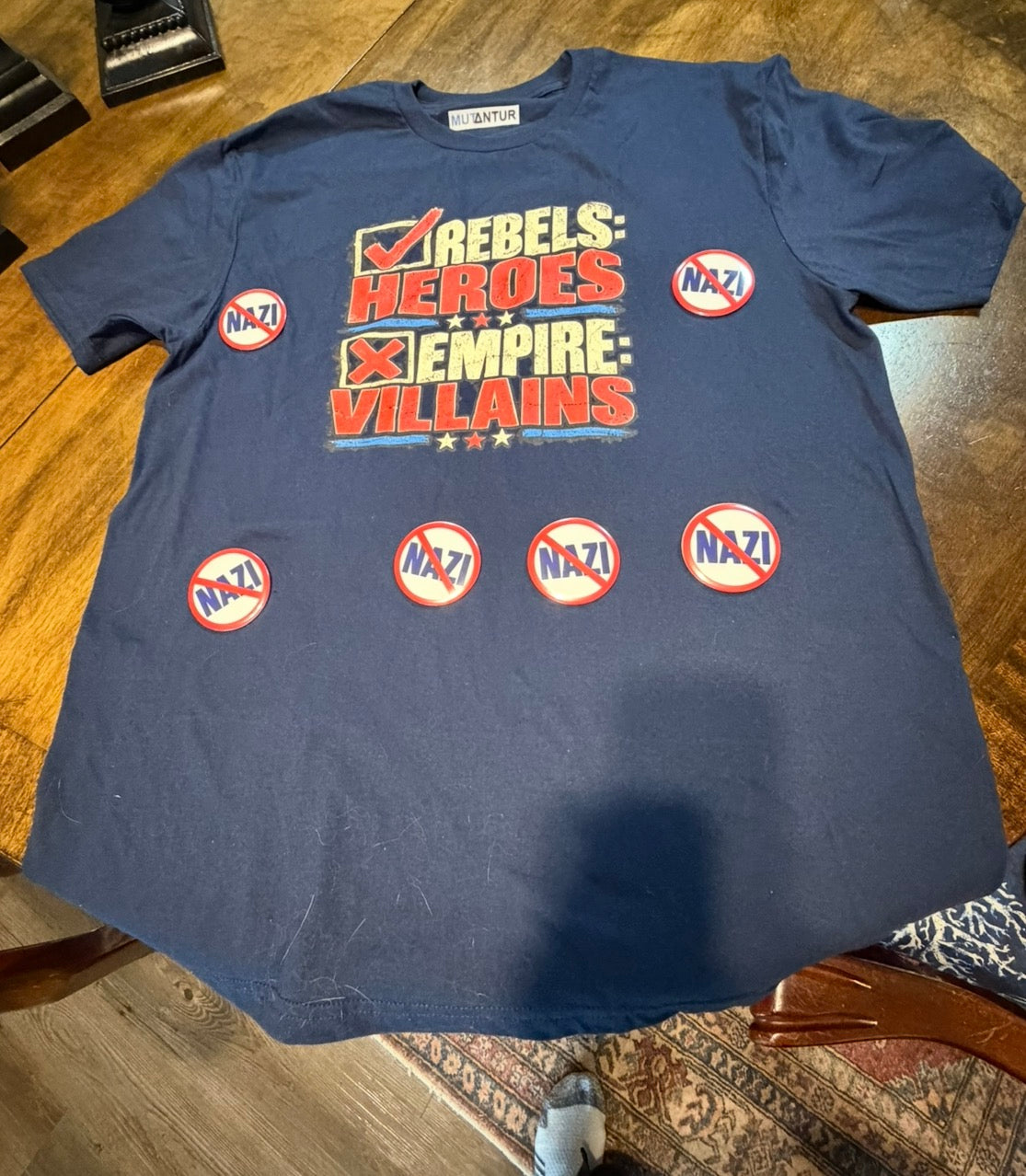 Rebels Heroes Not Empire Villains Graphic T-Shirt
