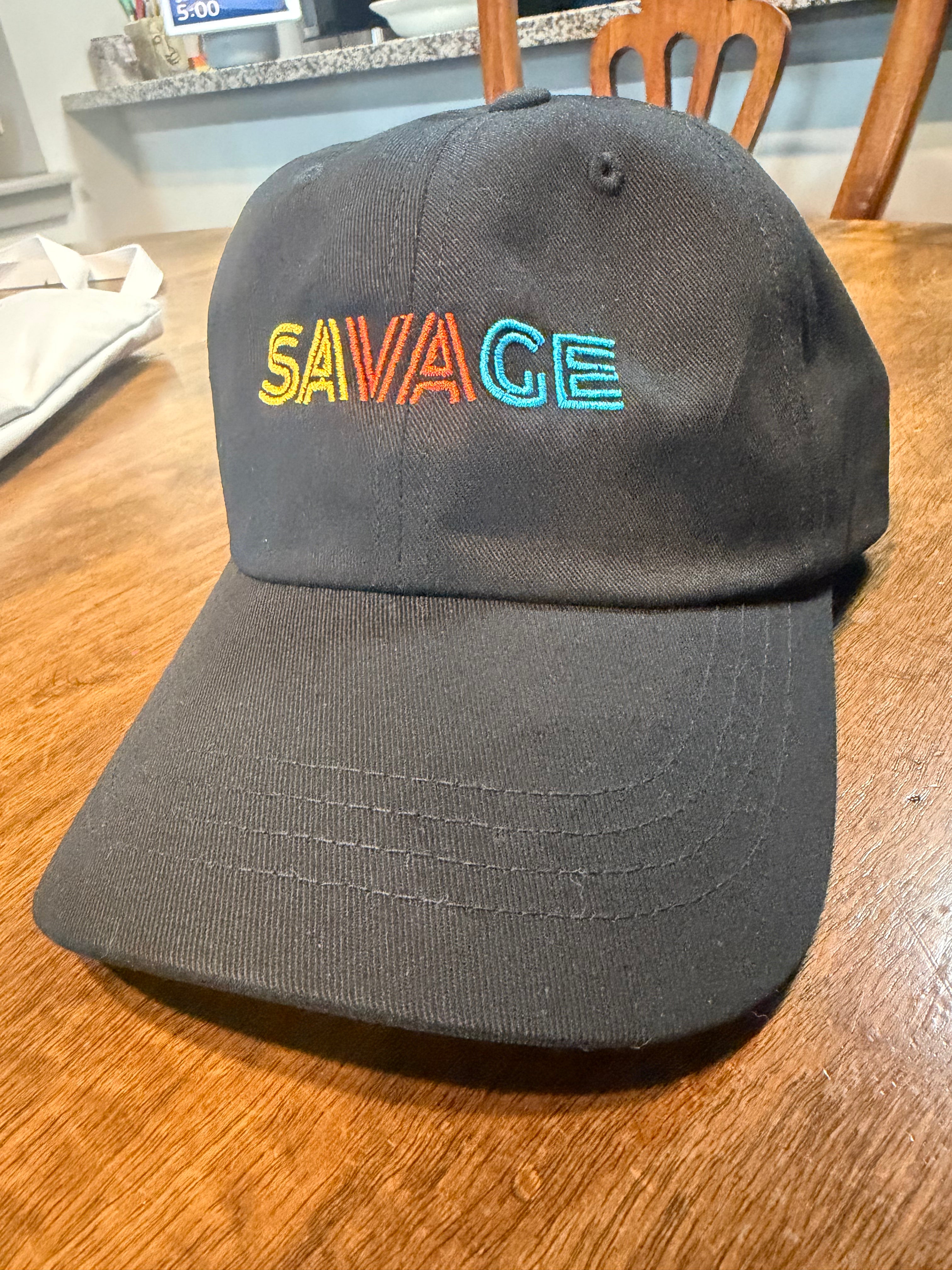 Savage rainbow embroidered Classic Dad Cap