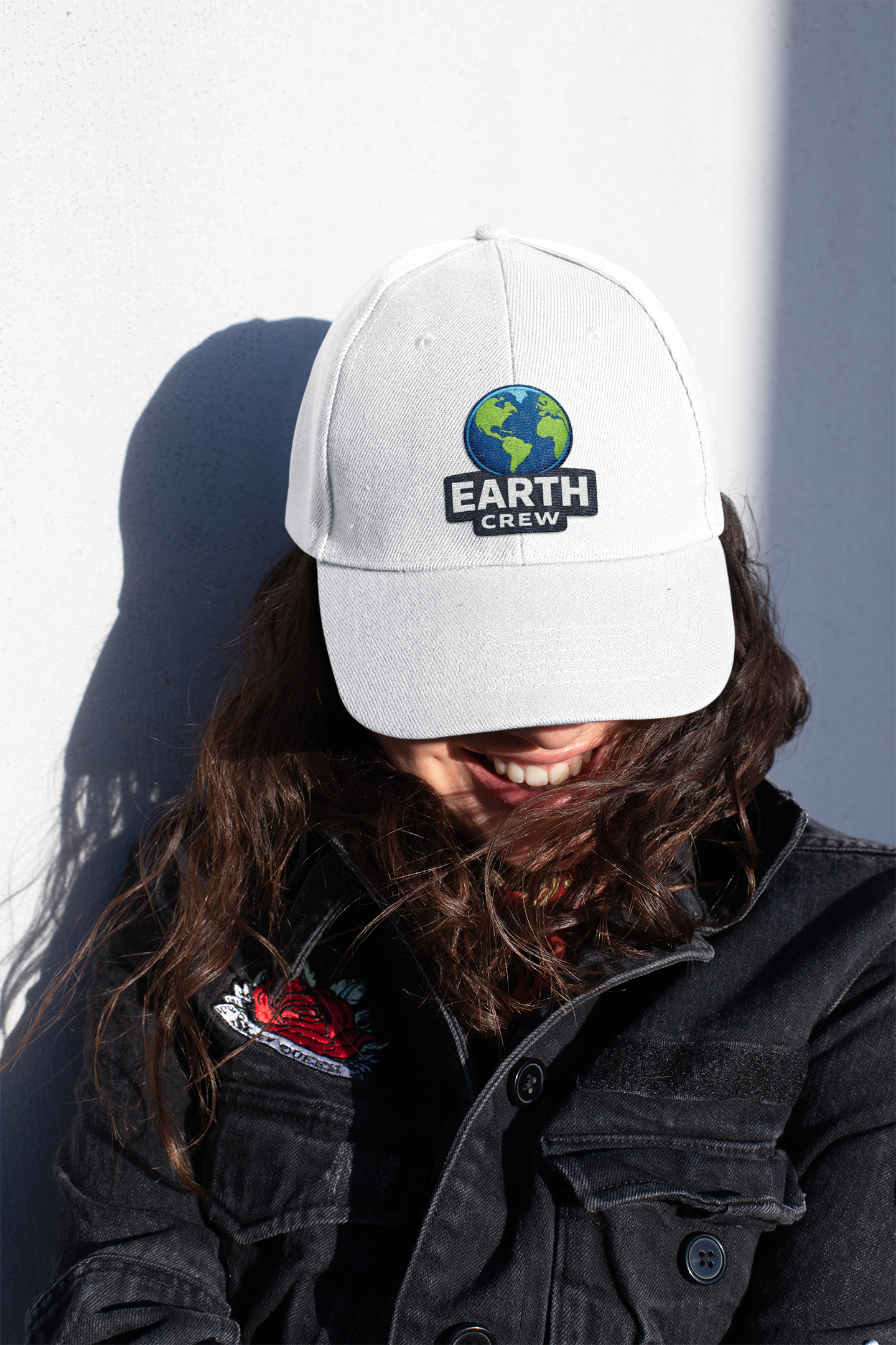 Earth Crew Dad Cap – Embroidered Globe Baseball Hat - Mutantur Labs LLC