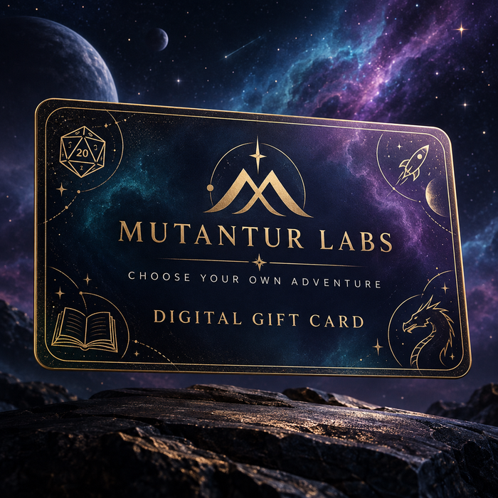 Mutantur Labs Digital Gift Card — Gifts for Nerds, Gamers & Readers