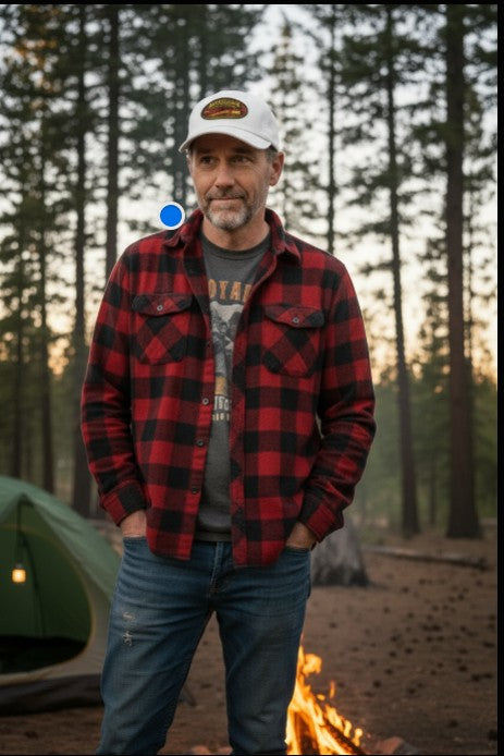 Anakin's Mustafar Lava Adventure Dad Cap — Vintage National Park Patch Baseball Hat