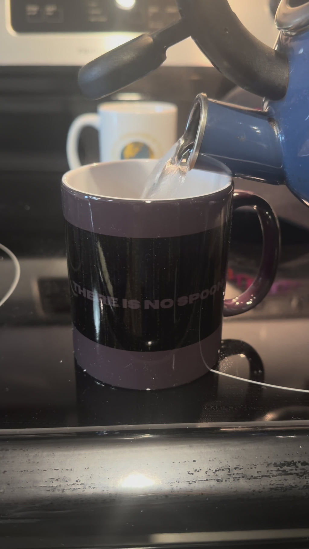 There Is No Spoon Mug — Digital Code Color Morphing Coffee Mug