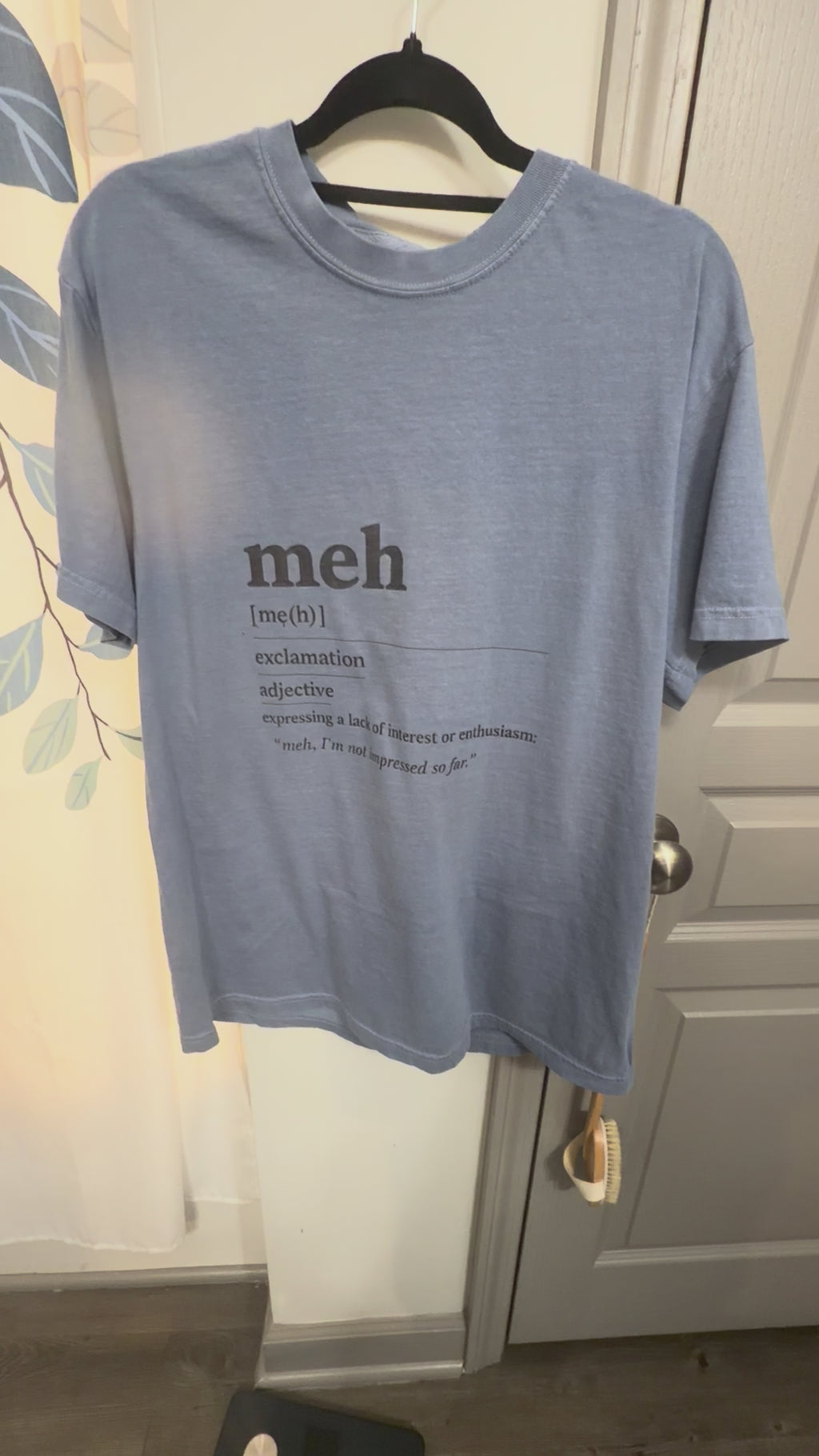 Meh. Definition T-Shirt | Funny Minimal Typography Comfort Colors Tee