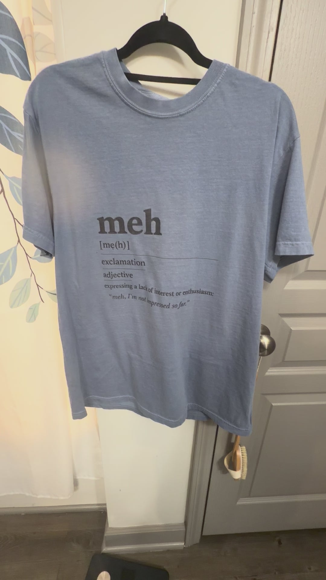 Meh. Definition T-Shirt | Funny Minimal Typography Comfort Colors Tee