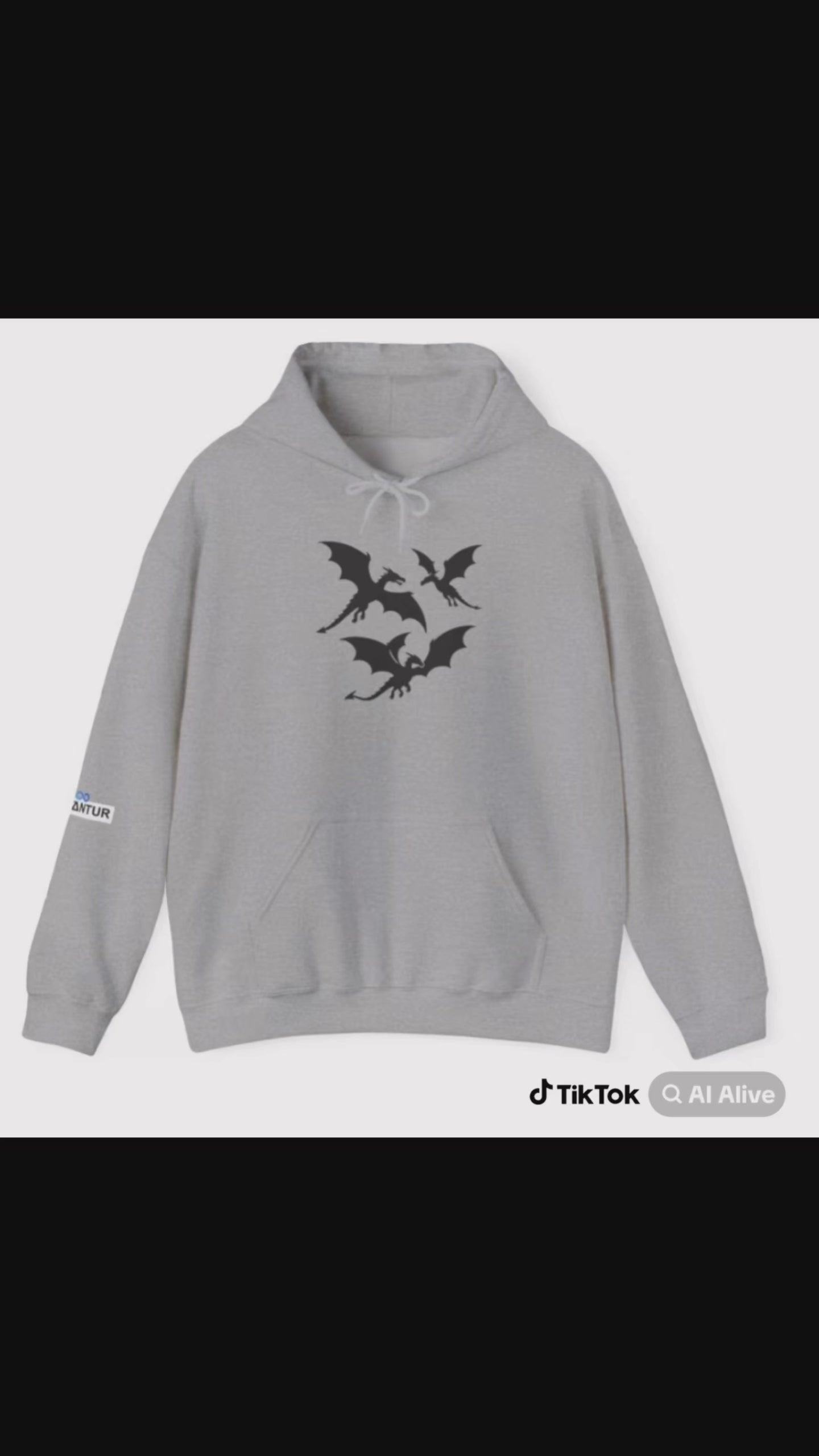 Mystical Dragon Sweatshirt — Unisex Hoodie for Gamers and Fantasy Fans