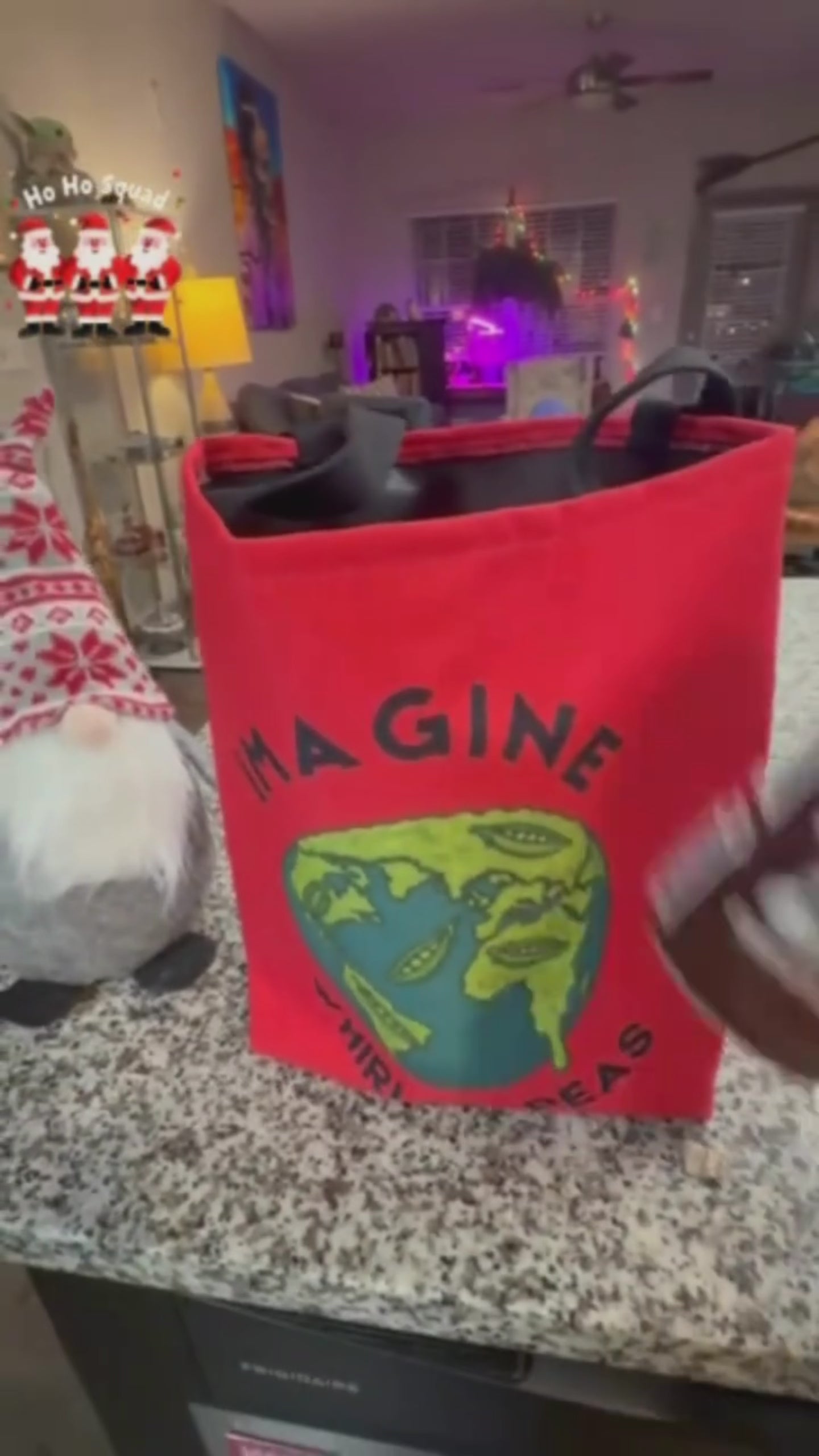 Imagine Whirled Peas Eco-Friendly Tote Bag
