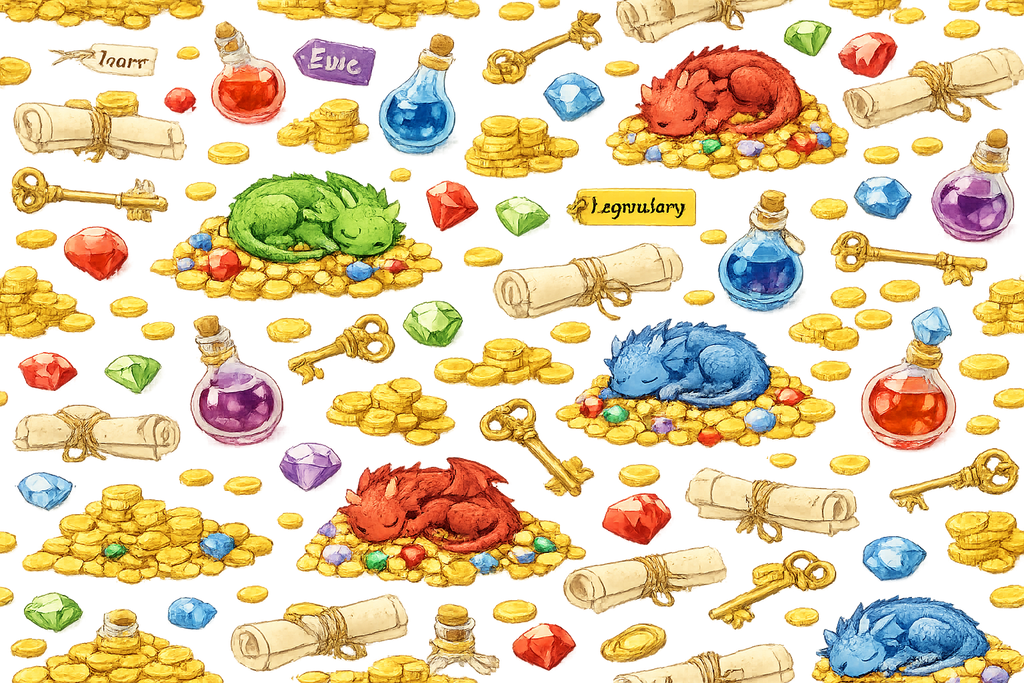 Colorful Cute Sleeping Dragons Gift Wrap Roll – Kids Birthday and Baby Shower Wrapping Paper