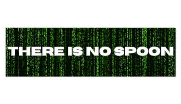Matrix Inspired Bumper Stickers — Geeky Car Decals for Road Trips and Weird Timelines - Mutantur Labs LLC